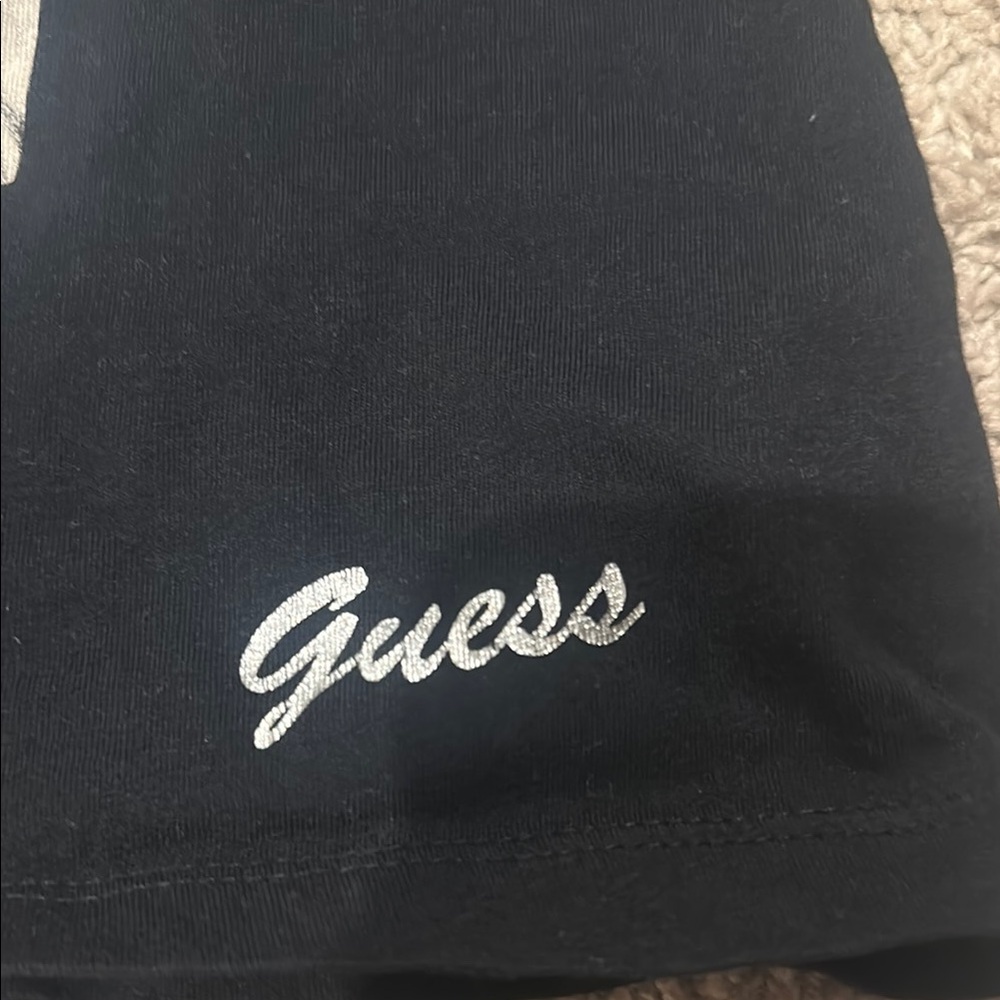 Guess Black Women's Tee with Graphic Print - Picture 2 of 5